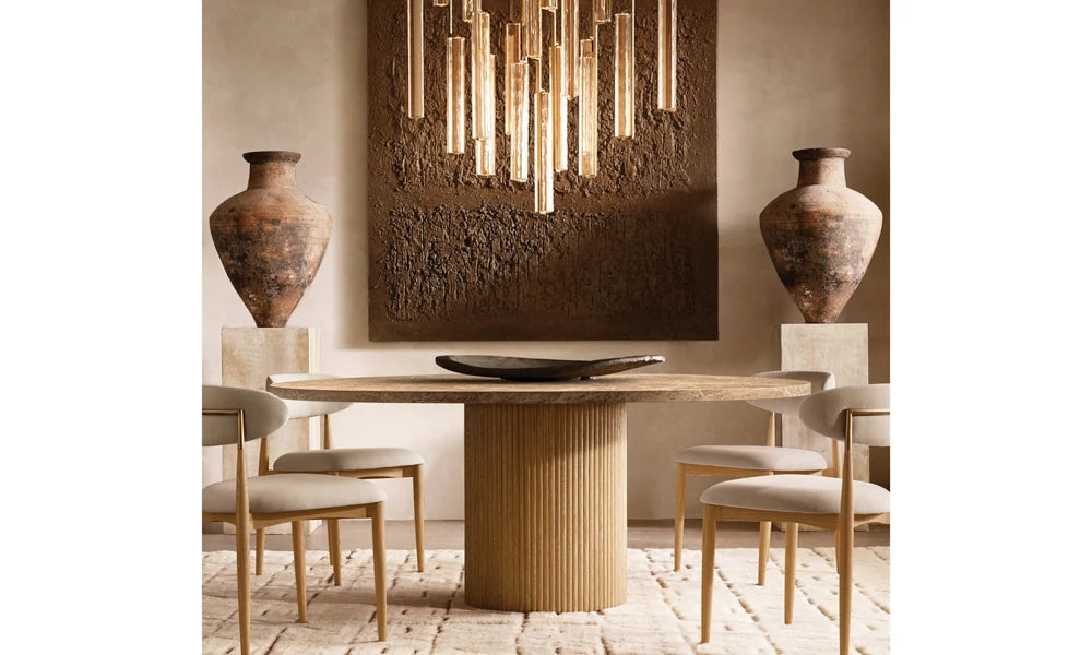 Grand Optical Crystal Column Chandelier