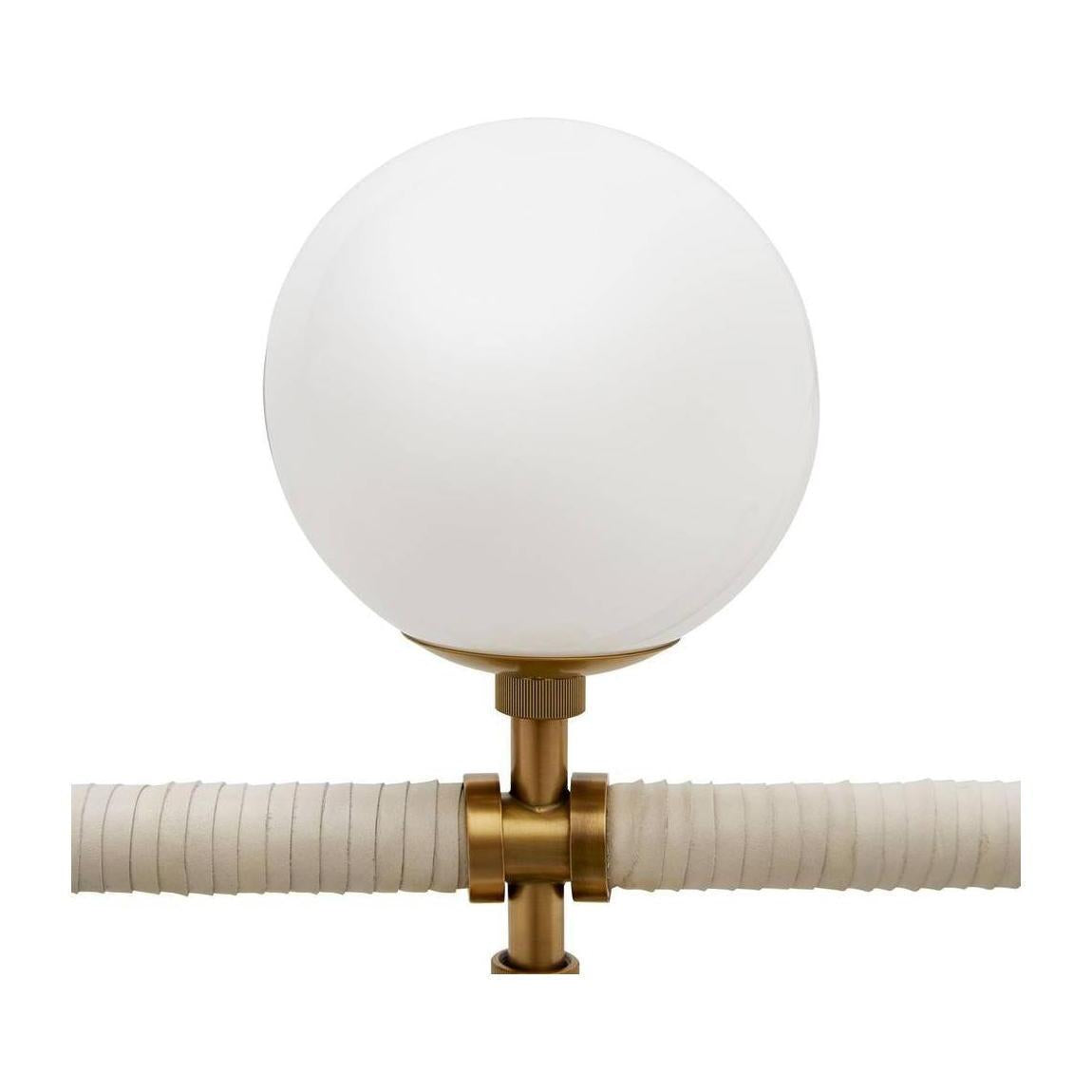 Harrison Six-Globe Architectural Linear Chandelier