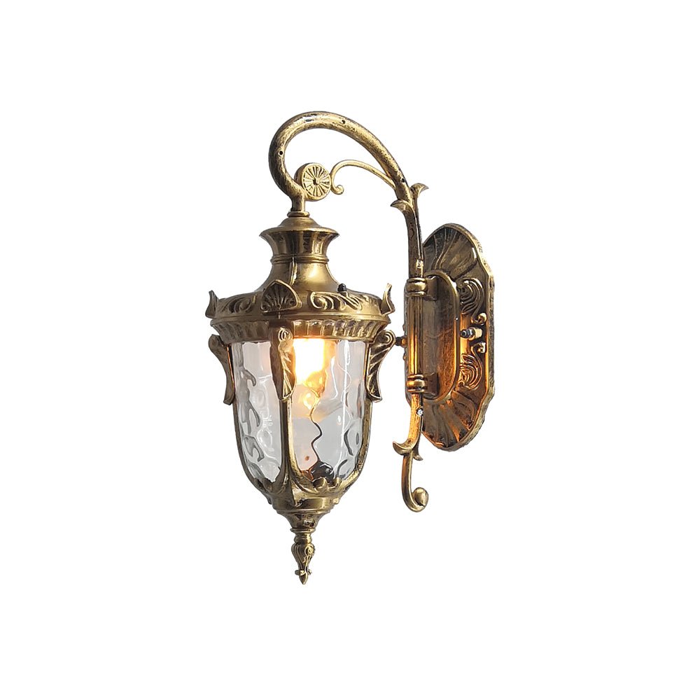 Heritage Ribbed Glass Outdoor Wall Lantern