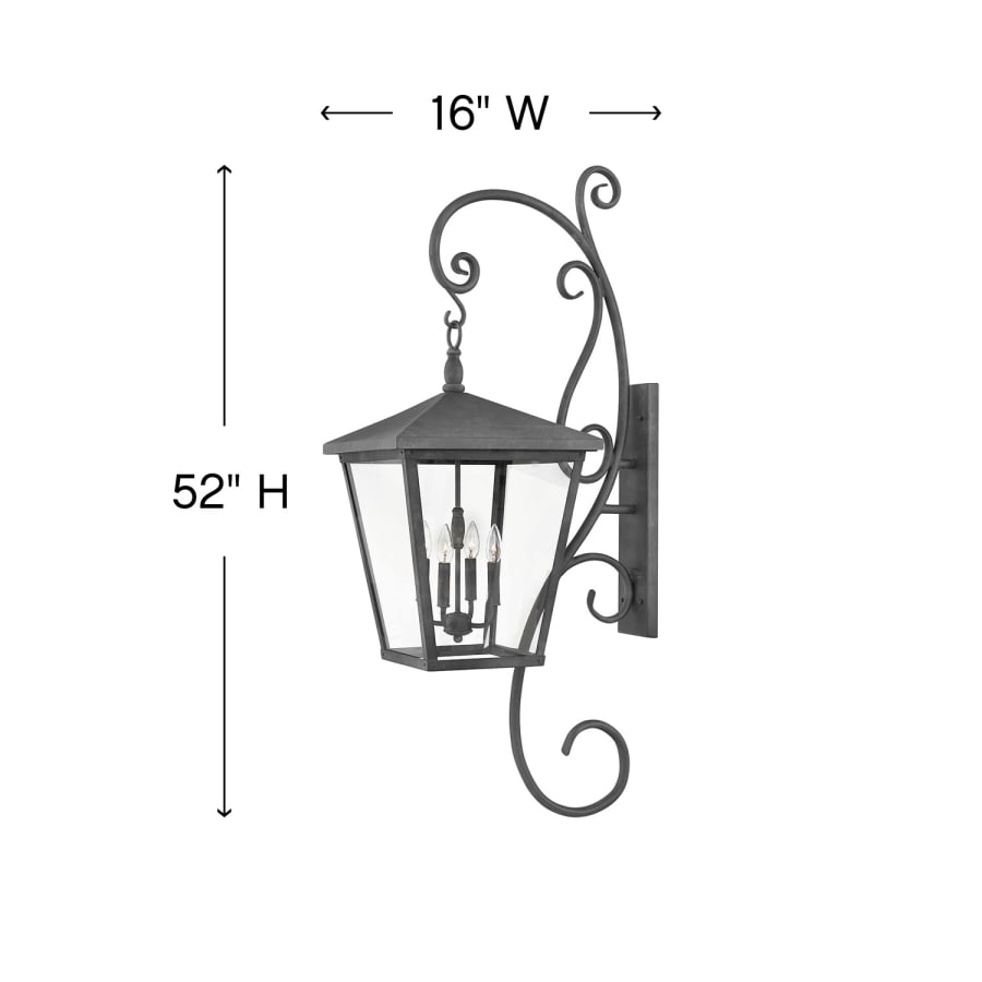 Hinkley Lighting Trellis 4 Light 52" High Outdoor Wall Sconce