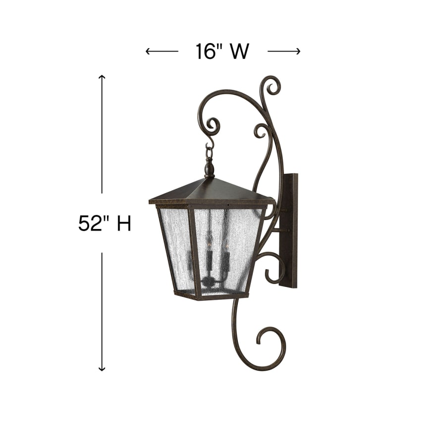 Hinkley Lighting Trellis 4 Light 52" High Outdoor Wall Sconce