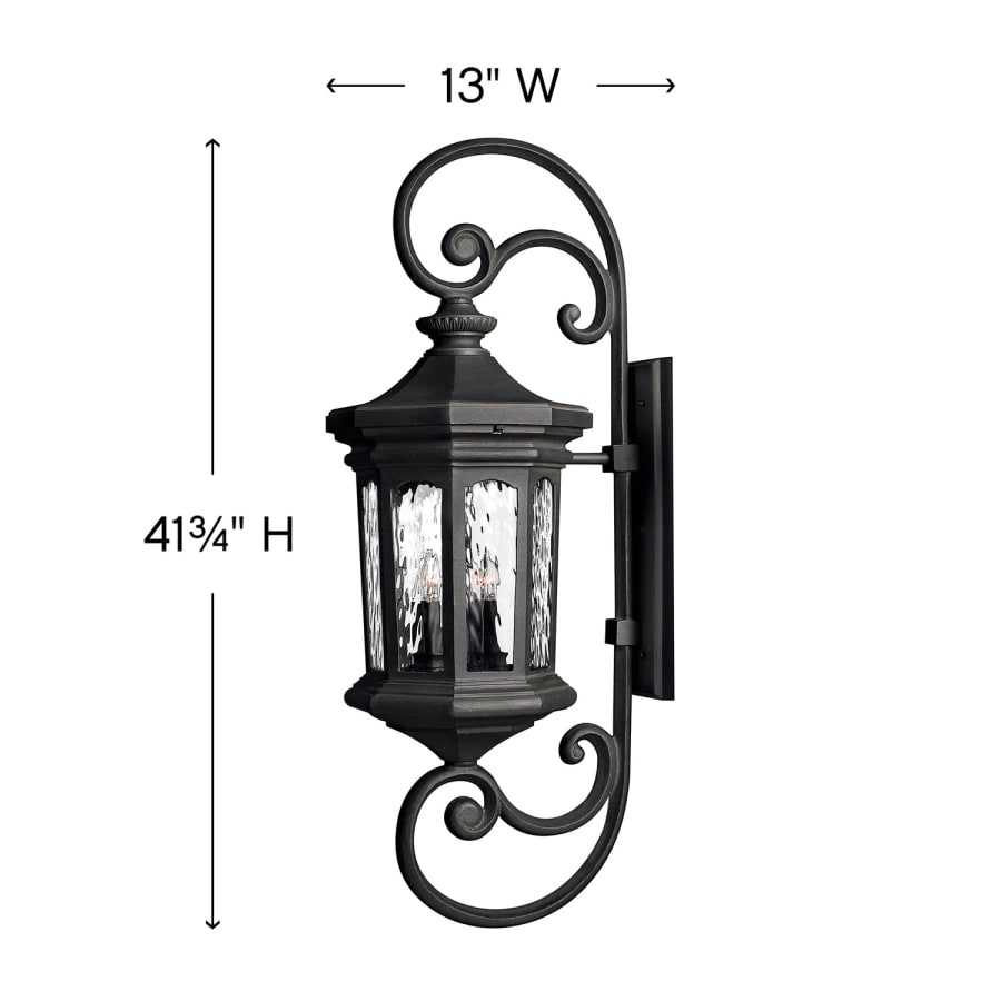 Hinkley Lighting Raley 4 Light 41-3/4" Tall Outdoor Wall Sconce with LED Bulbs Included