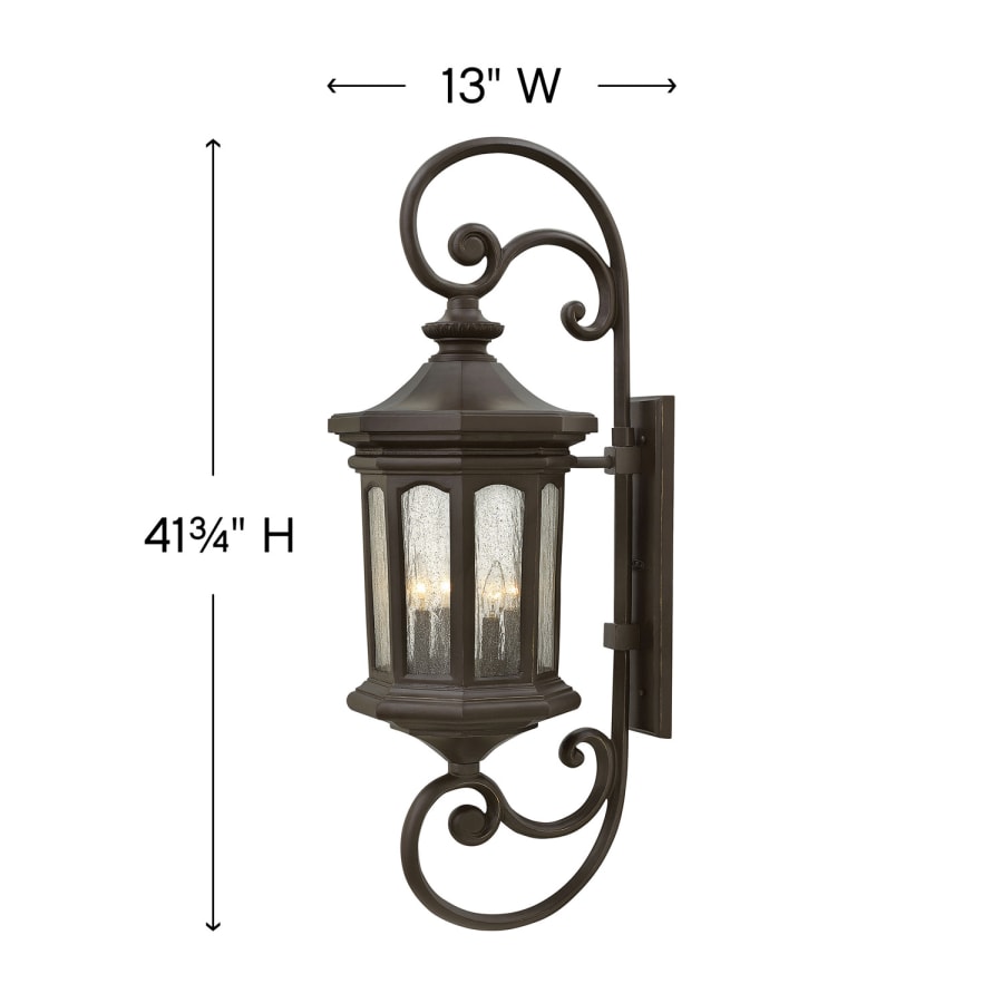 Hinkley Lighting Raley 4 Light 41-3/4" Tall Outdoor Wall Sconce with LED Bulbs Included