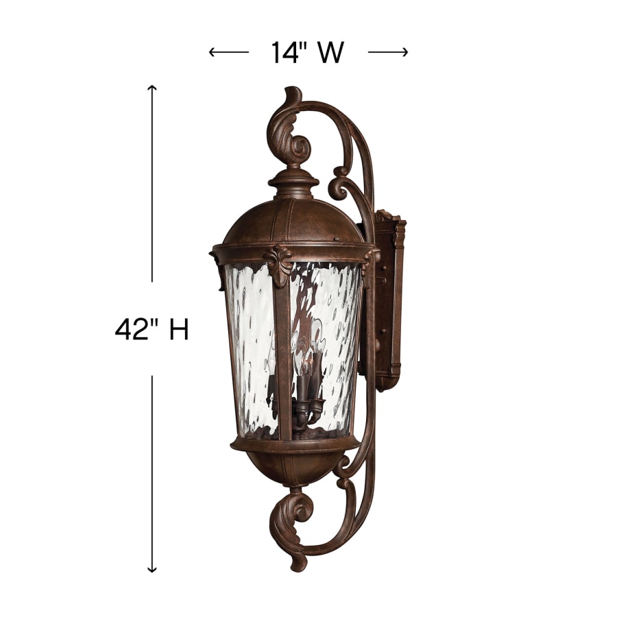 Hinkley Lighting 42" Height 6 Light Lantern Outdoor Wall Sconce from the Windsor Collection
