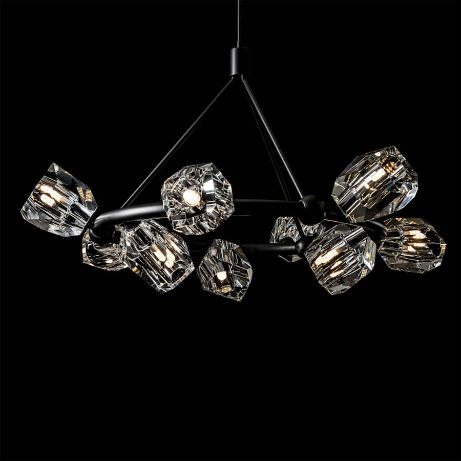 Hubbardton Forge Gatsby 9 Light 32" Wide Crystal Pendant