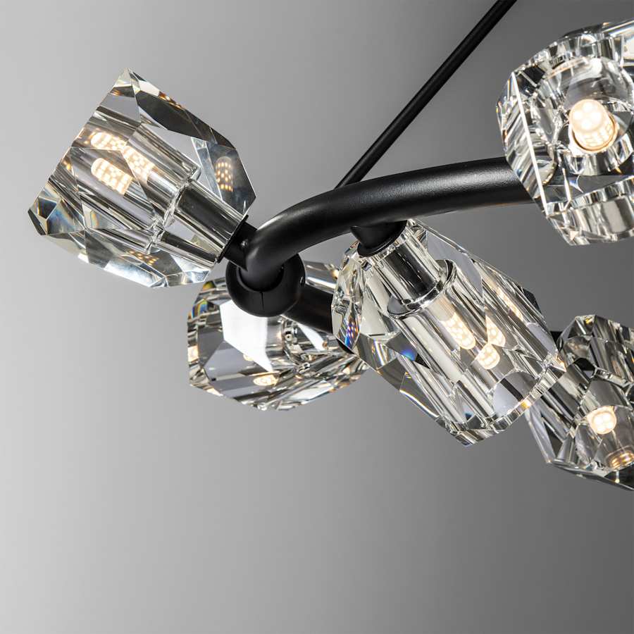 Hubbardton Forge Gatsby 9 Light 32" Wide Crystal Pendant