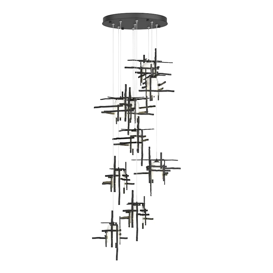 Hubbardton Forge Tura 9 Light 30" Wide LED Multi Light Pendant