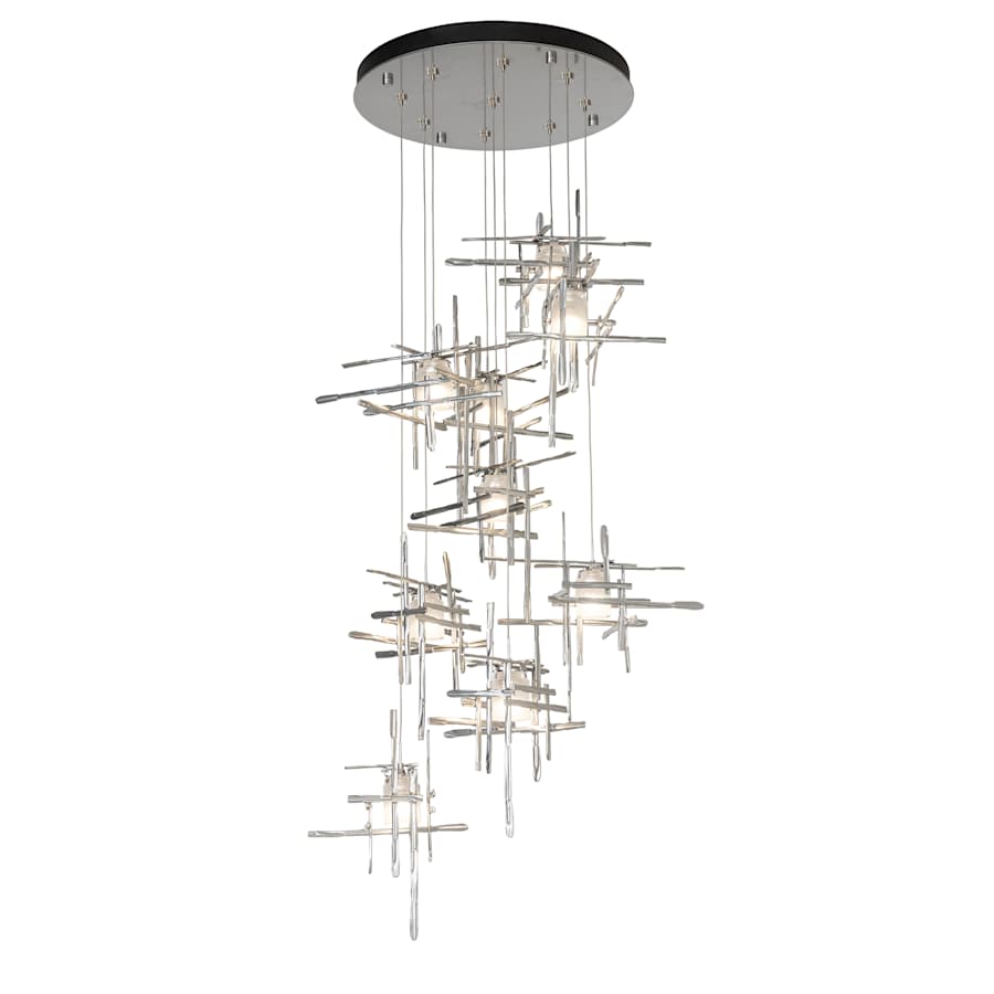 Hubbardton Forge Tura 9 Light 30" Wide LED Multi Light Pendant