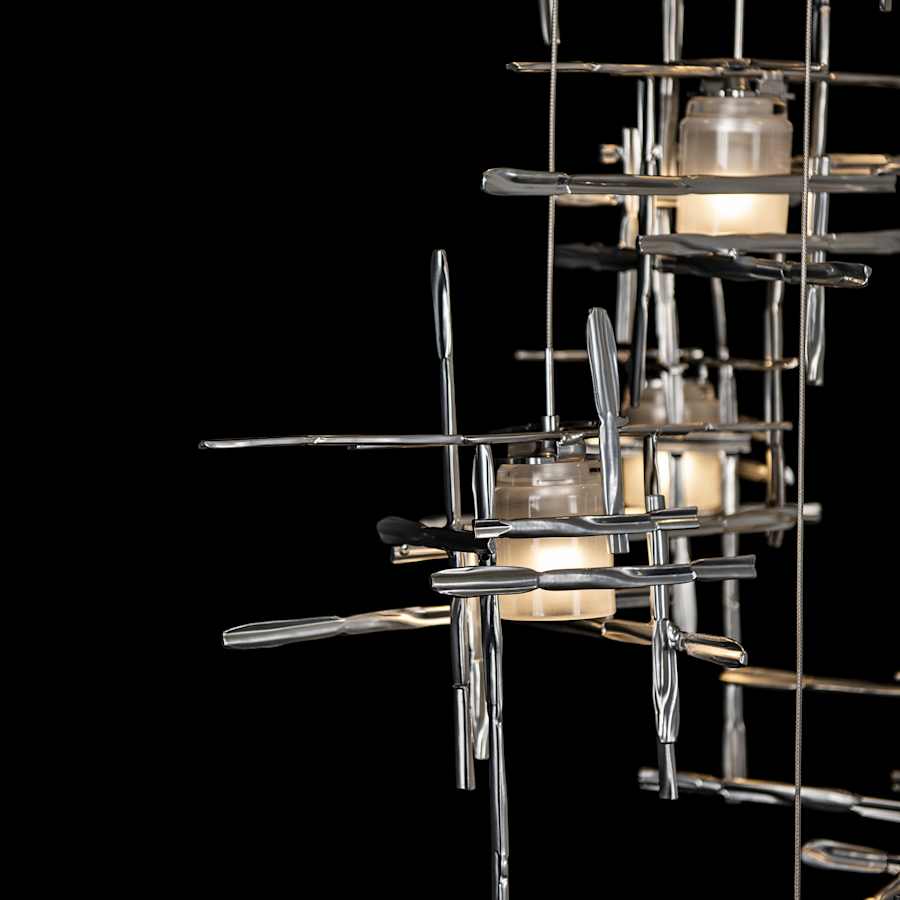 Hubbardton Forge Tura 9 Light 30" Wide LED Multi Light Pendant