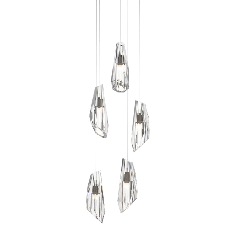 Hubbardton Forge Luma 5 Light 15" Wide LED Multi Light Pendant