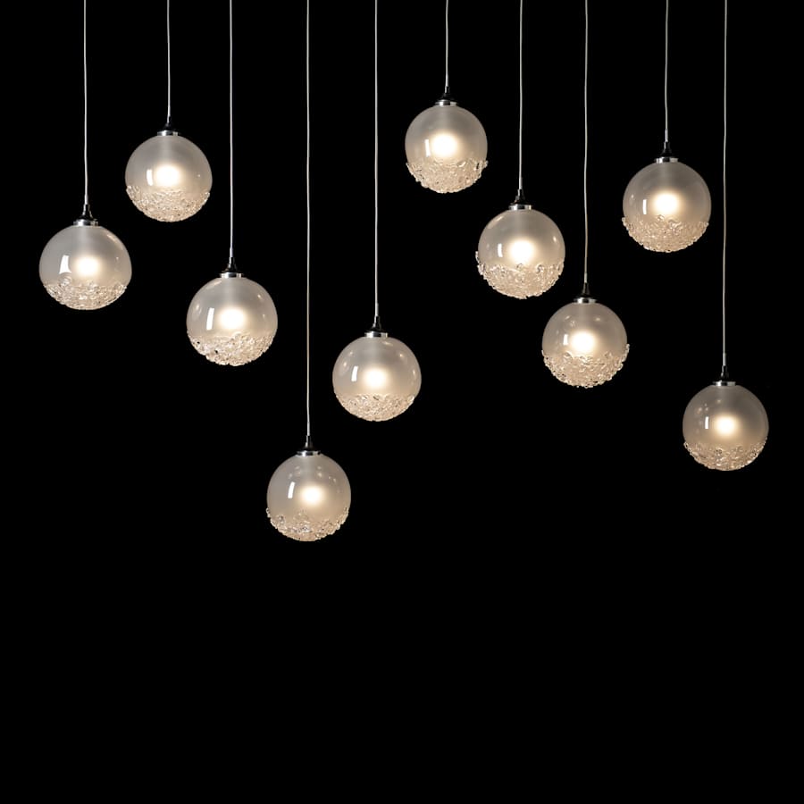 Hubbardton Forge Fritz 10 Light 45" Wide Suspension Linear Pendant
