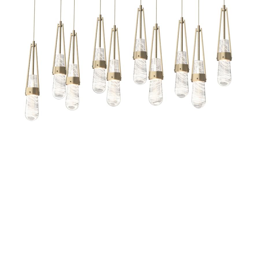 Hubbardton Forge Link 10 Light 45" Wide Linear Pendant
