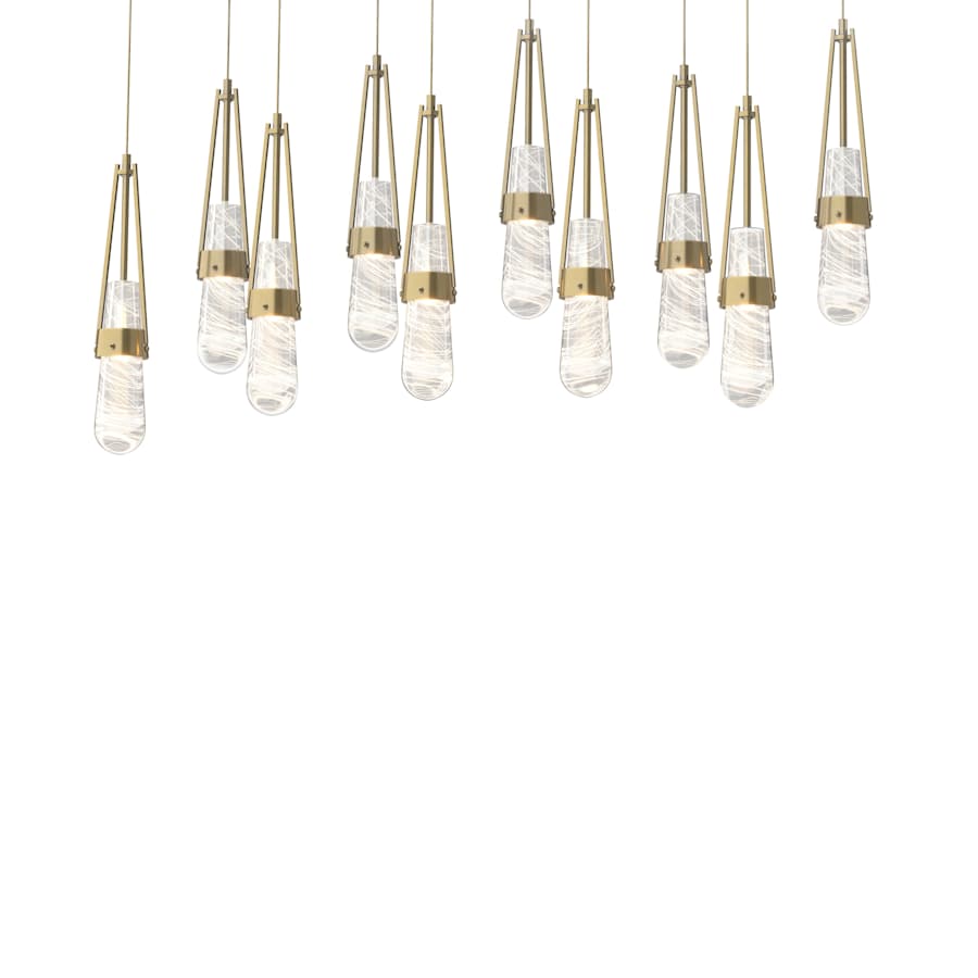 Hubbardton Forge Link 10 Light 45" Wide Linear Pendant