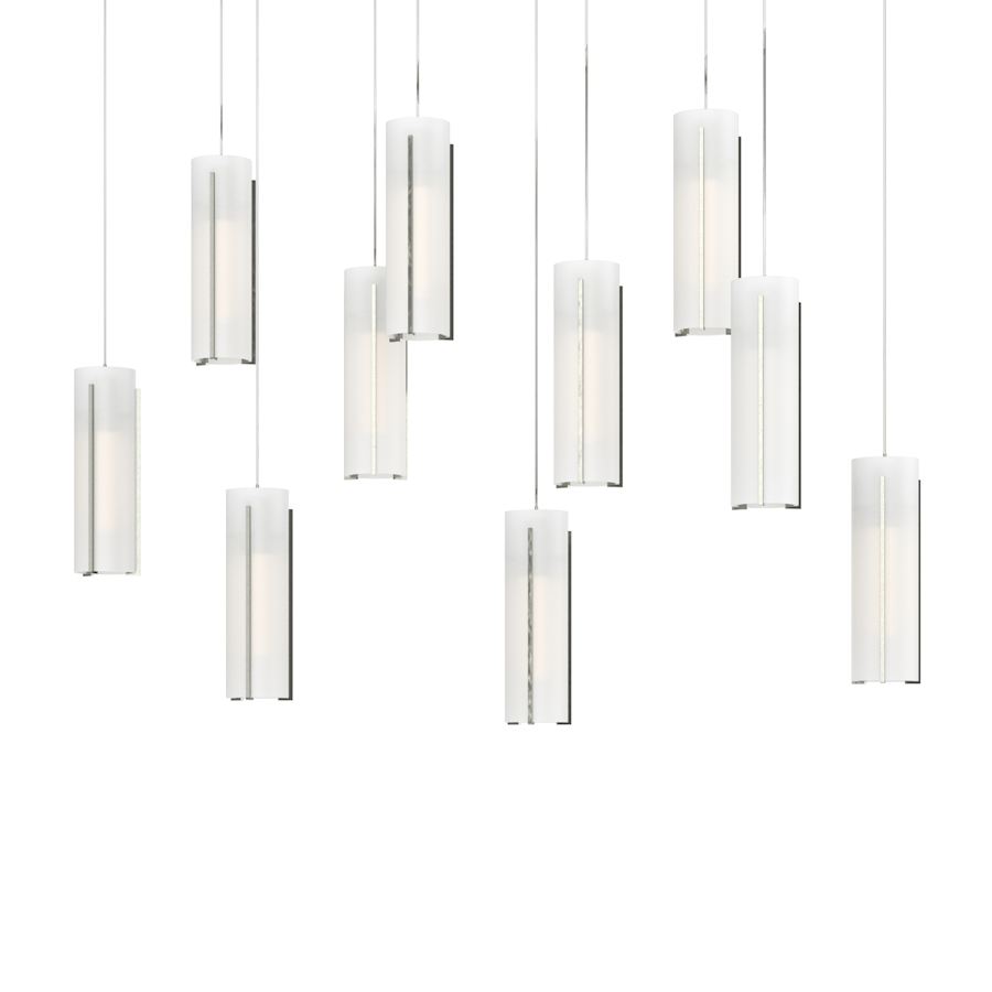 Hubbardton Forge Exos Glass 10 Light 45" Wide LED Multi Light Pendant