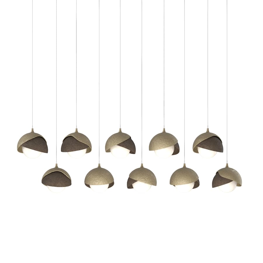 Hubbardton Forge Brooklyn 10 Light 45" Wide Suspension Multi Light Pendant