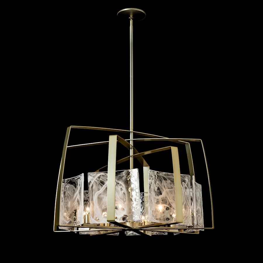 Hubbardton Forge Arc 8 Light 35" Wide LED Multi Light Pendant