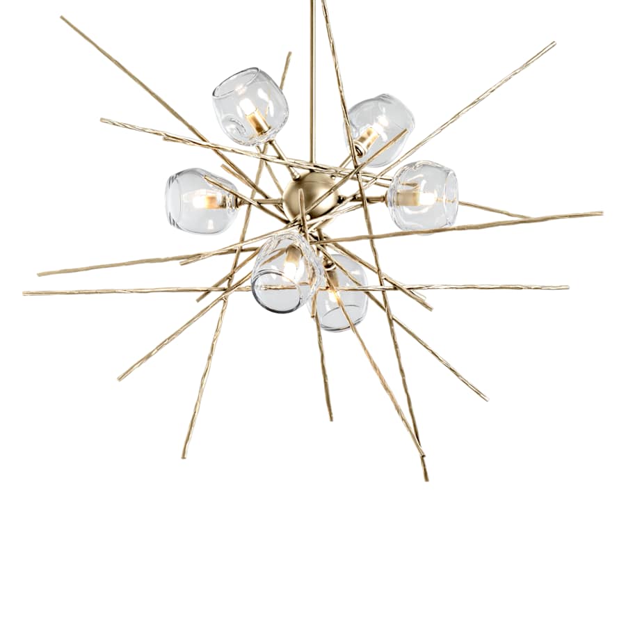 Hubbardton Forge Griffin 6 Light 39" Wide Pendant
