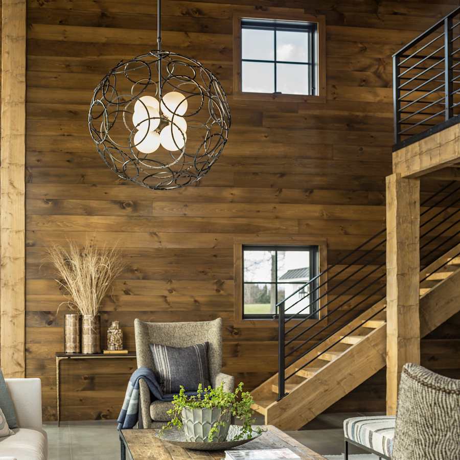 Hubbardton Forge Olympus 6 Light 31" Wide Pendant