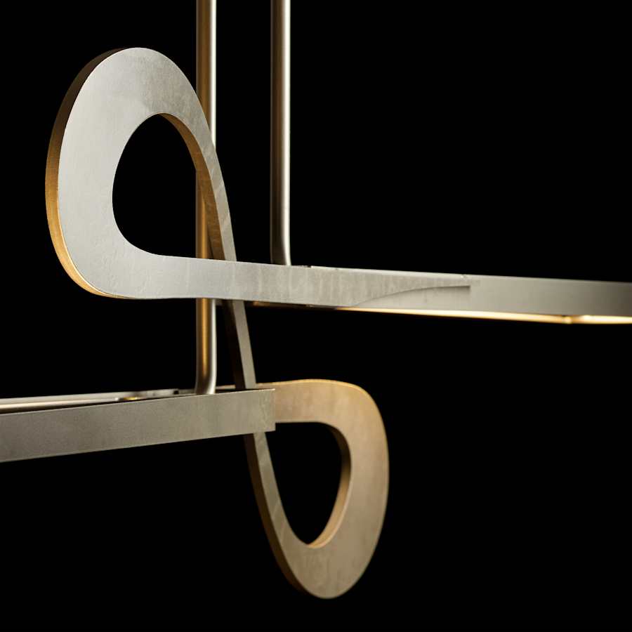 Hubbardton Forge Switchback 50" Wide Linear Pendant