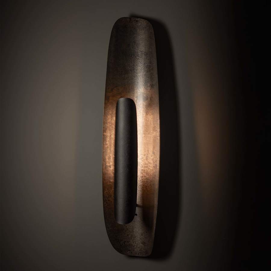 Hubbardton Forge Shield 47" Tall LED Wall Sconce