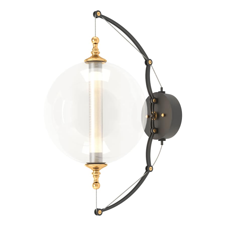 Hubbardton Forge Otto 22" Tall Bathroom Sconce with Customizable Glass Shade