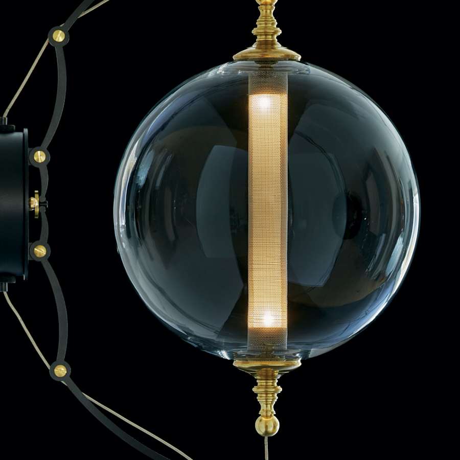 Hubbardton Forge Otto 22" Tall Bathroom Sconce with Customizable Glass Shade
