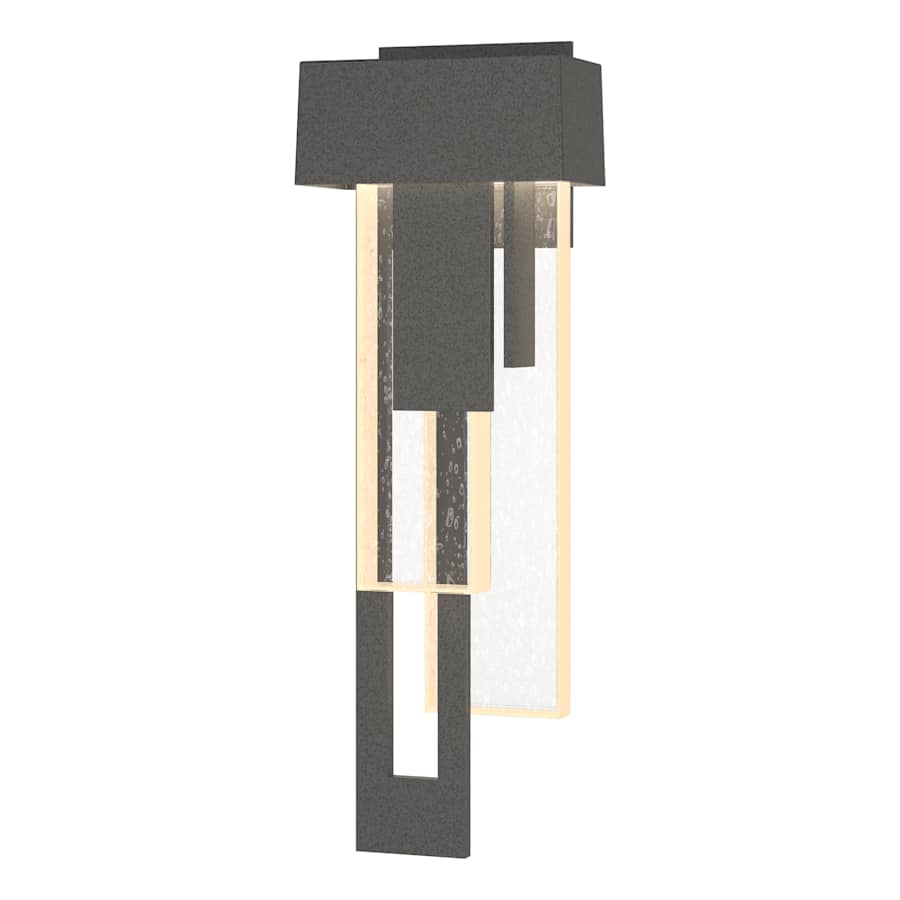 Hubbardton Forge Rainfall 19" Tall LED Outdoor Wall Sconce