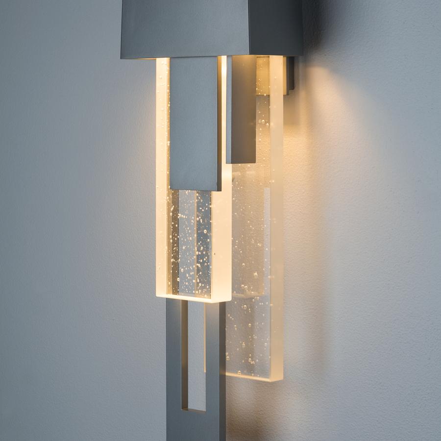 Hubbardton Forge Rainfall 19" Tall LED Outdoor Wall Sconce