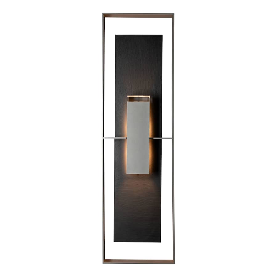 Hubbardton Forge Shadow Box 2 Light 34" Tall Outdoor Wall Sconce