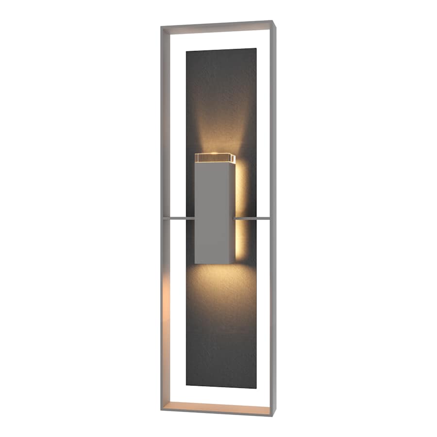 Hubbardton Forge Shadow Box 2 Light 34" Tall Outdoor Wall Sconce