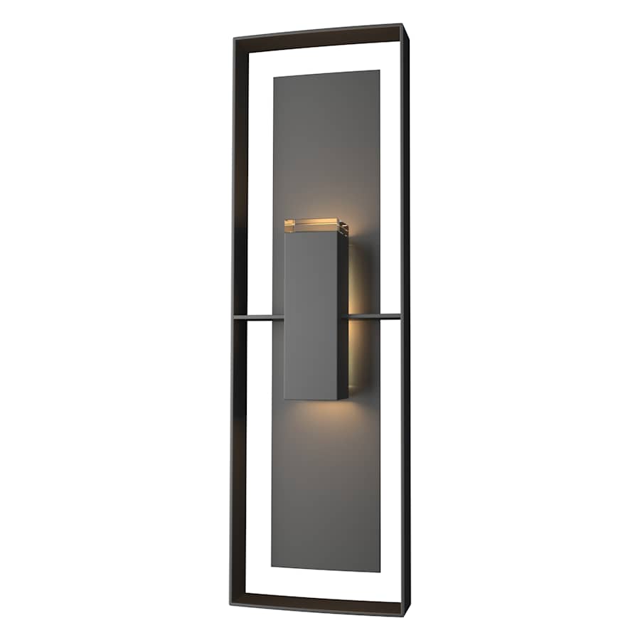 Hubbardton Forge Shadow Box 2 Light 34" Tall Outdoor Wall Sconce