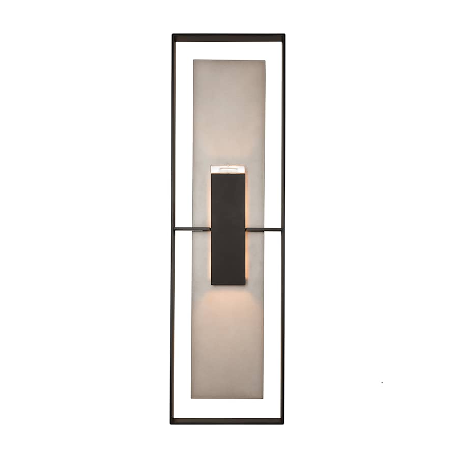 Hubbardton Forge Shadow Box 2 Light 34" Tall Outdoor Wall Sconce