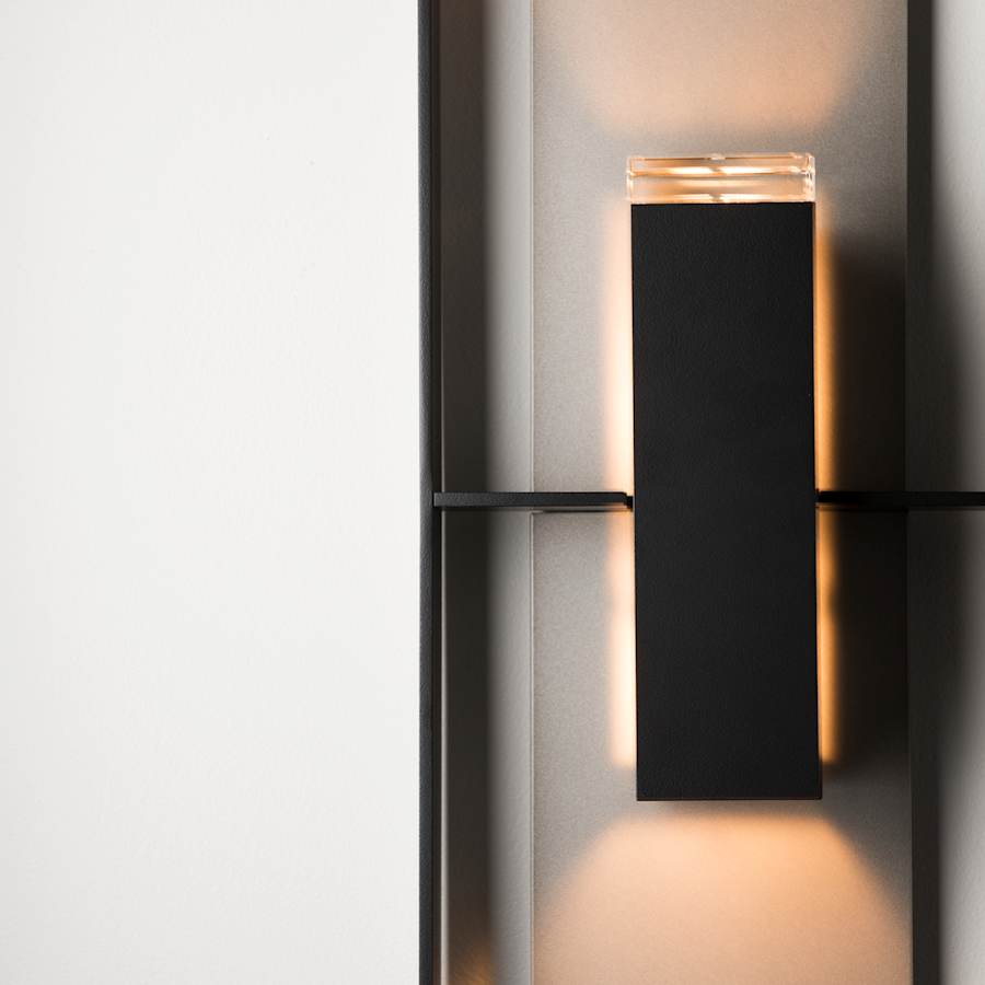 Hubbardton Forge Shadow Box 2 Light 34" Tall Outdoor Wall Sconce