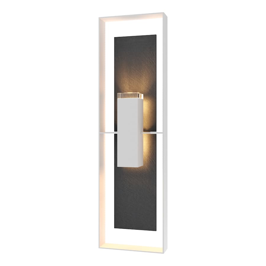Hubbardton Forge Shadow Box 2 Light 45" Tall Outdoor Wall Sconce