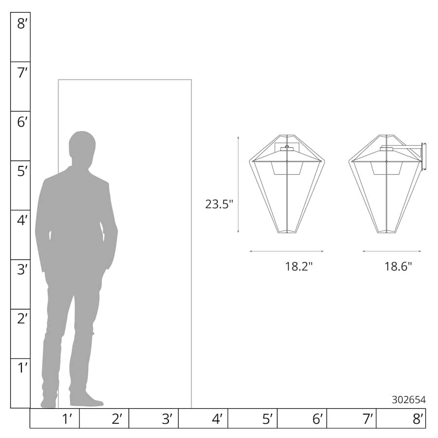 Hubbardton Forge Stellar 24" Tall Outdoor Wall Sconce