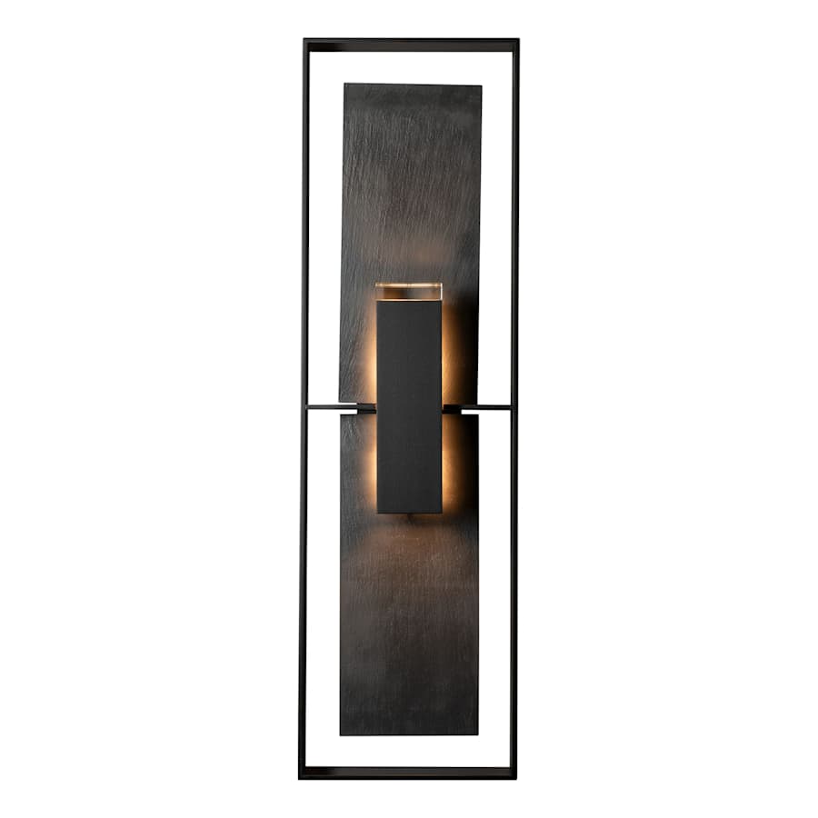 Hubbardton Forge Shadow Box 2 Light 34" Tall Outdoor Wall Sconce