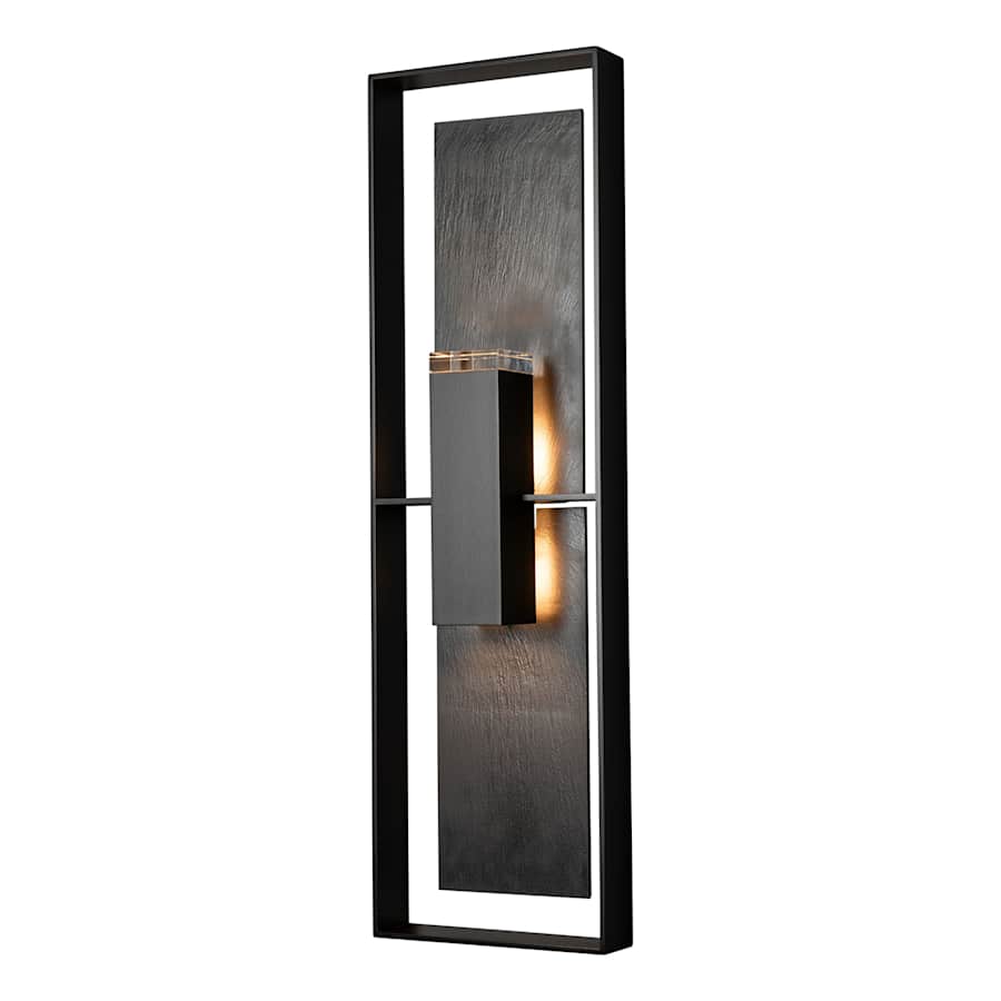 Hubbardton Forge Shadow Box 2 Light 34" Tall Outdoor Wall Sconce