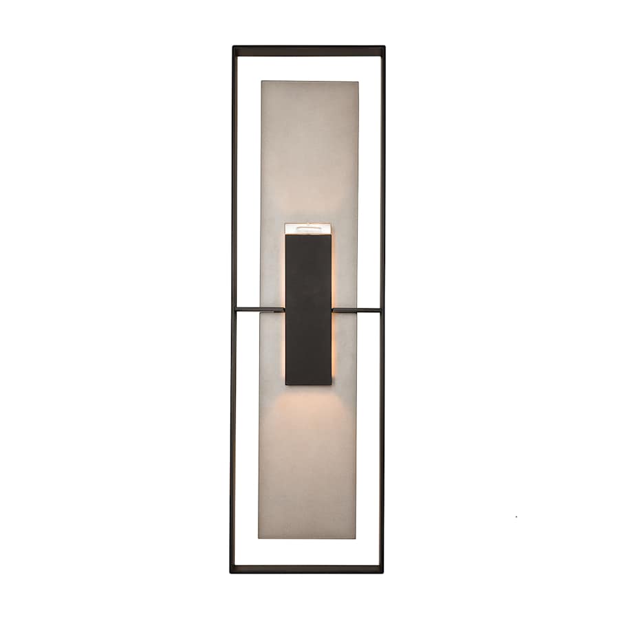 Hubbardton Forge Shadow Box 2 Light 34" Tall Outdoor Wall Sconce