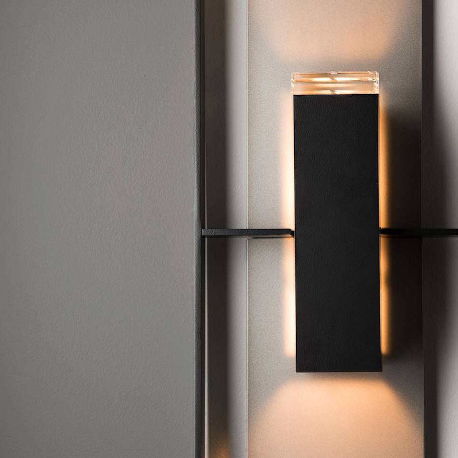 Hubbardton Forge Shadow Box 2 Light 34" Tall Outdoor Wall Sconce