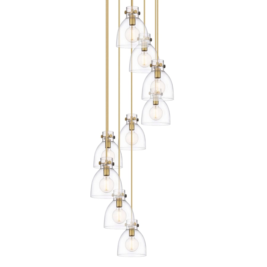 Innovations Lighting Newton Bell 9 Light 23" Wide Multi Light Pendant