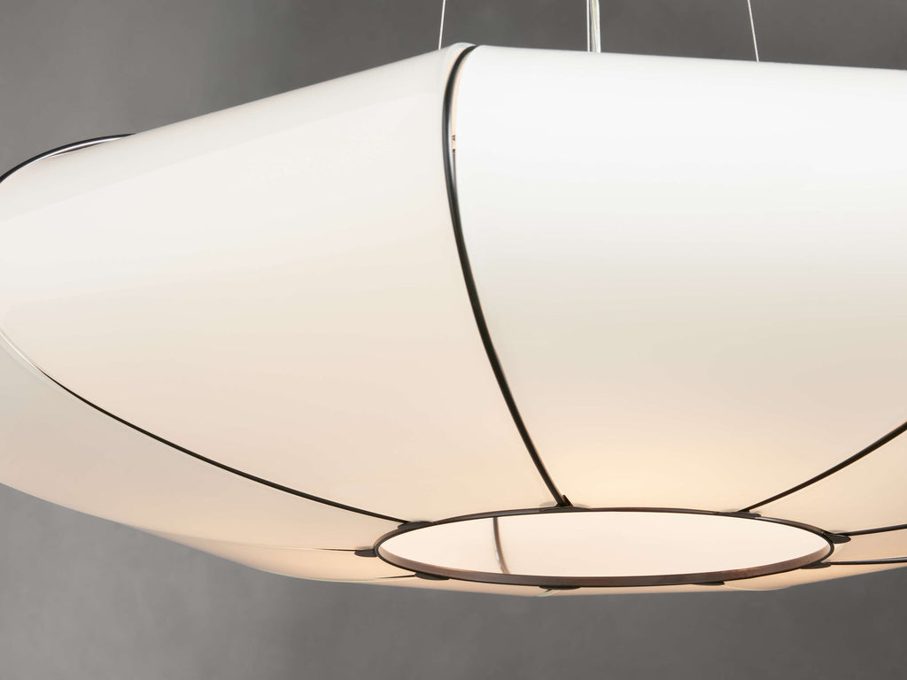 Italian Milk Glass Cloud Chandelier
