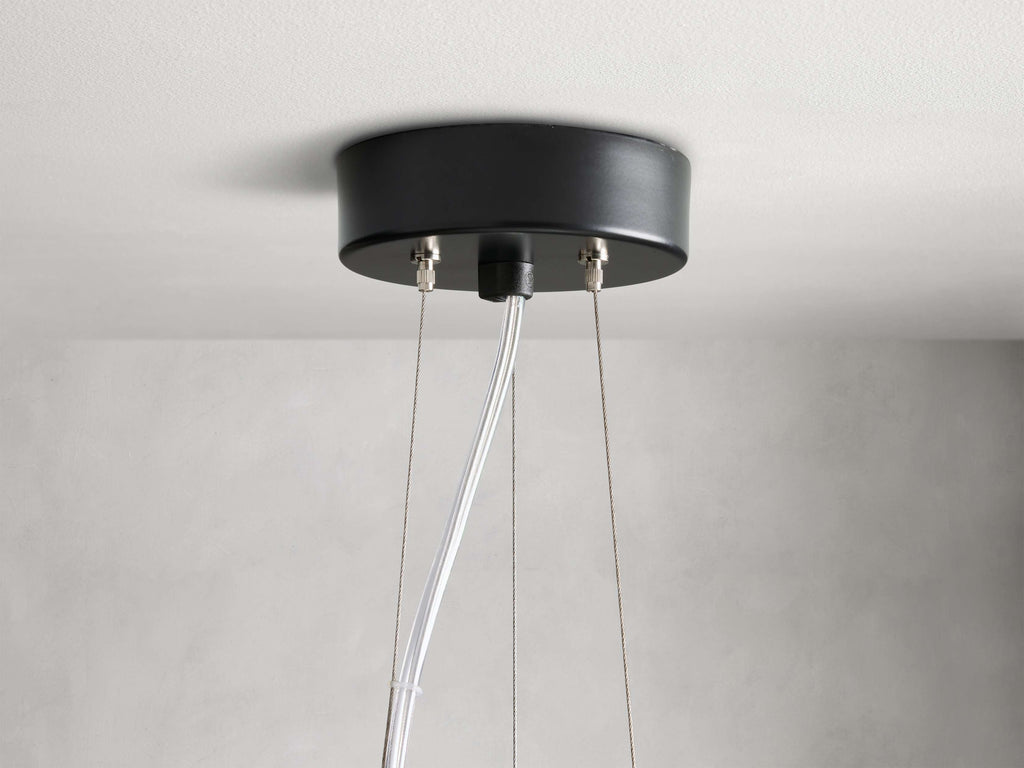 Italian Milk Glass Cloud Chandelier