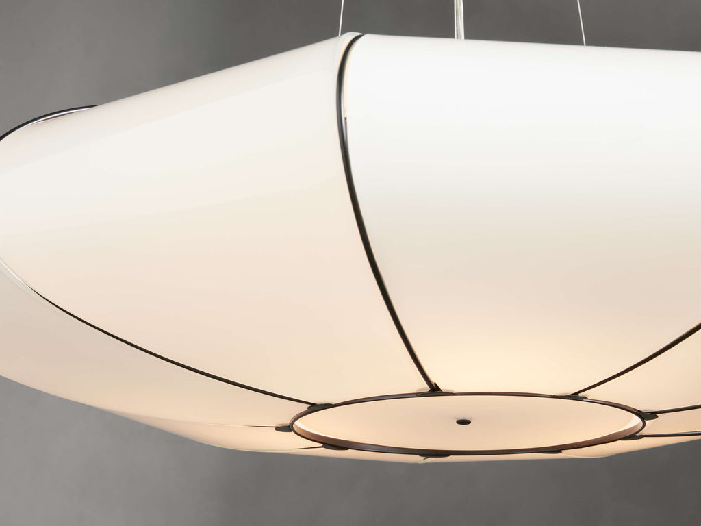 Italian Milk Glass Cloud Chandelier