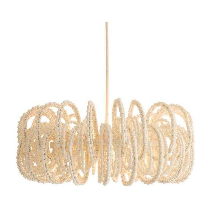 Keely Draped White Wood Chandelier / Default Title