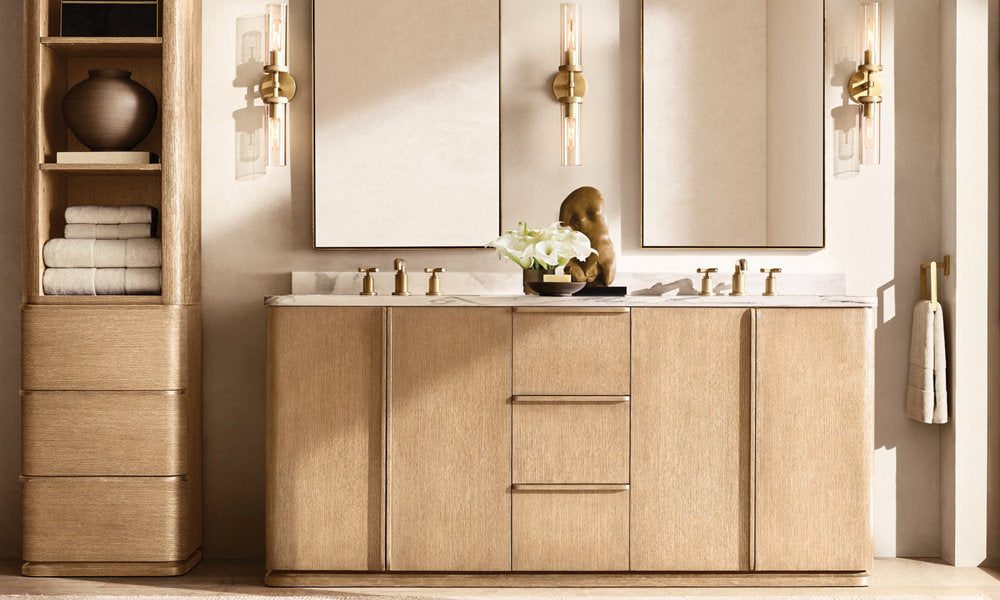 Knurled Crystal Cylinder Vanity Light