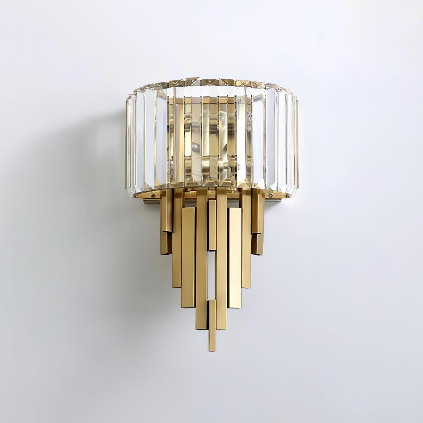 Kubica Geometric Crystal Wall Light
