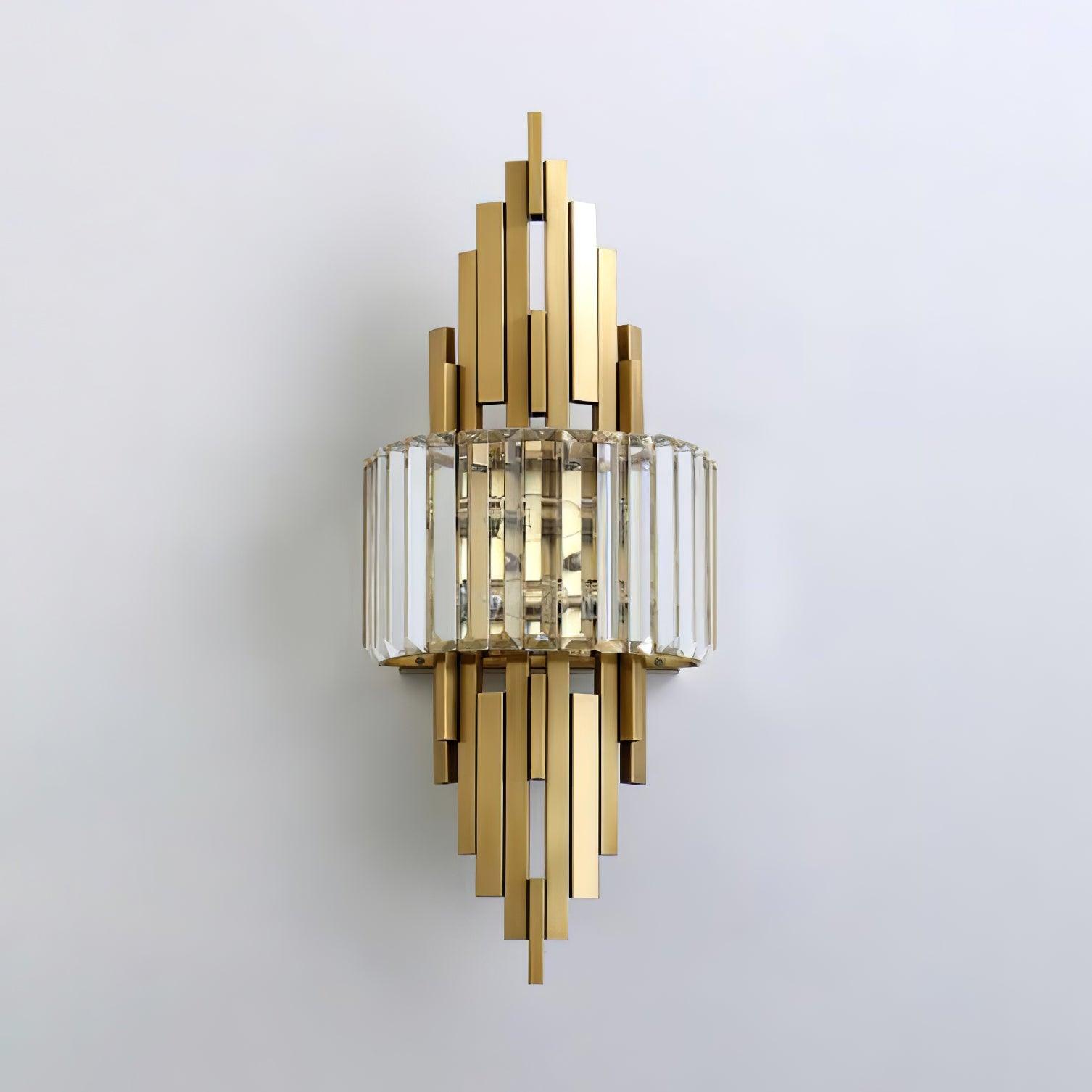 Kubica Geometric Crystal Wall Light
