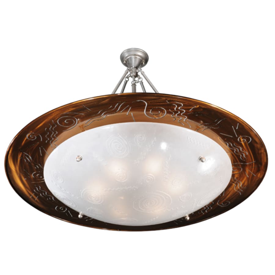 Meyda Tiffany Metro Fusion 6 Light 42" Wide Semi-Flush Bowl Ceiling Fixture