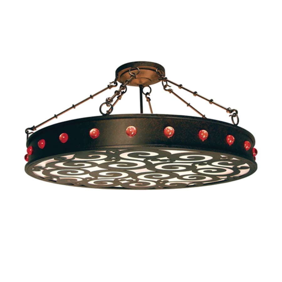 Meyda Tiffany Jules 16 Light 42" Wide Semi-Flush Drum Ceiling Fixture