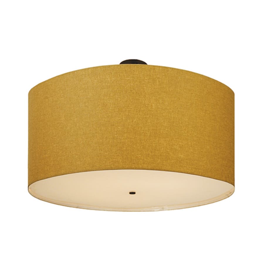 Meyda Tiffany Cilindro 8 Light 48" Wide Semi-Flush Drum Ceiling Fixture - Textured Black Finish